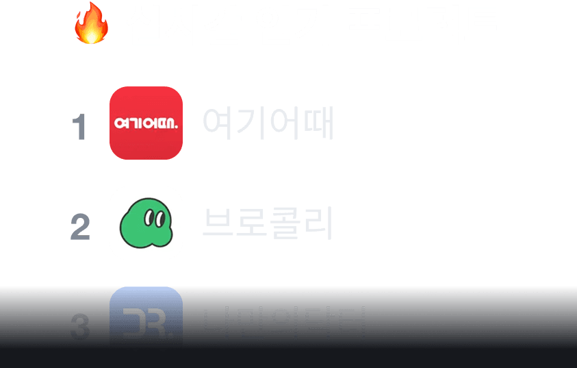 실시간 인기 프로덕트